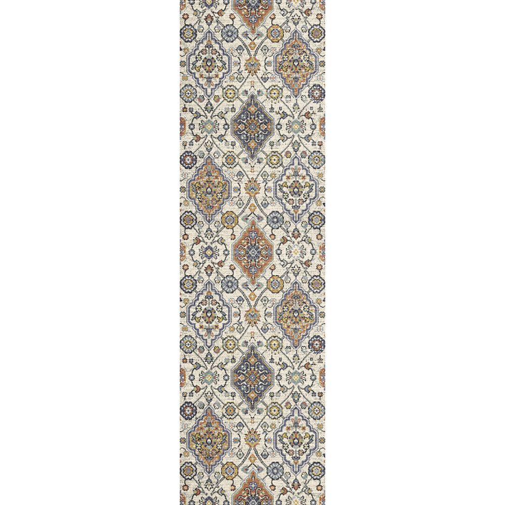 Dynamic Rugs 4091-199 Mabel 2.2 Ft. X 7.7 Ft. Finished Runner Rug in Ivory/Multi